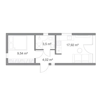 DOM MOBILNY MODUŁOWY E1 