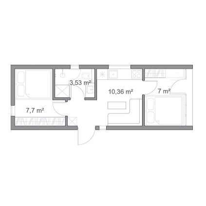 DOM MOBILNY MODUŁOWY E1 